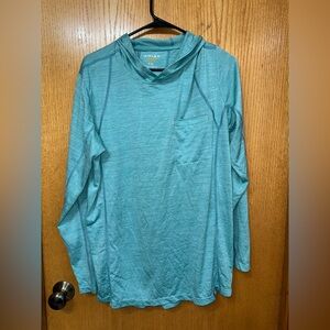 Ariat Rebar Turquoise Hooded Sun Long Sleeve